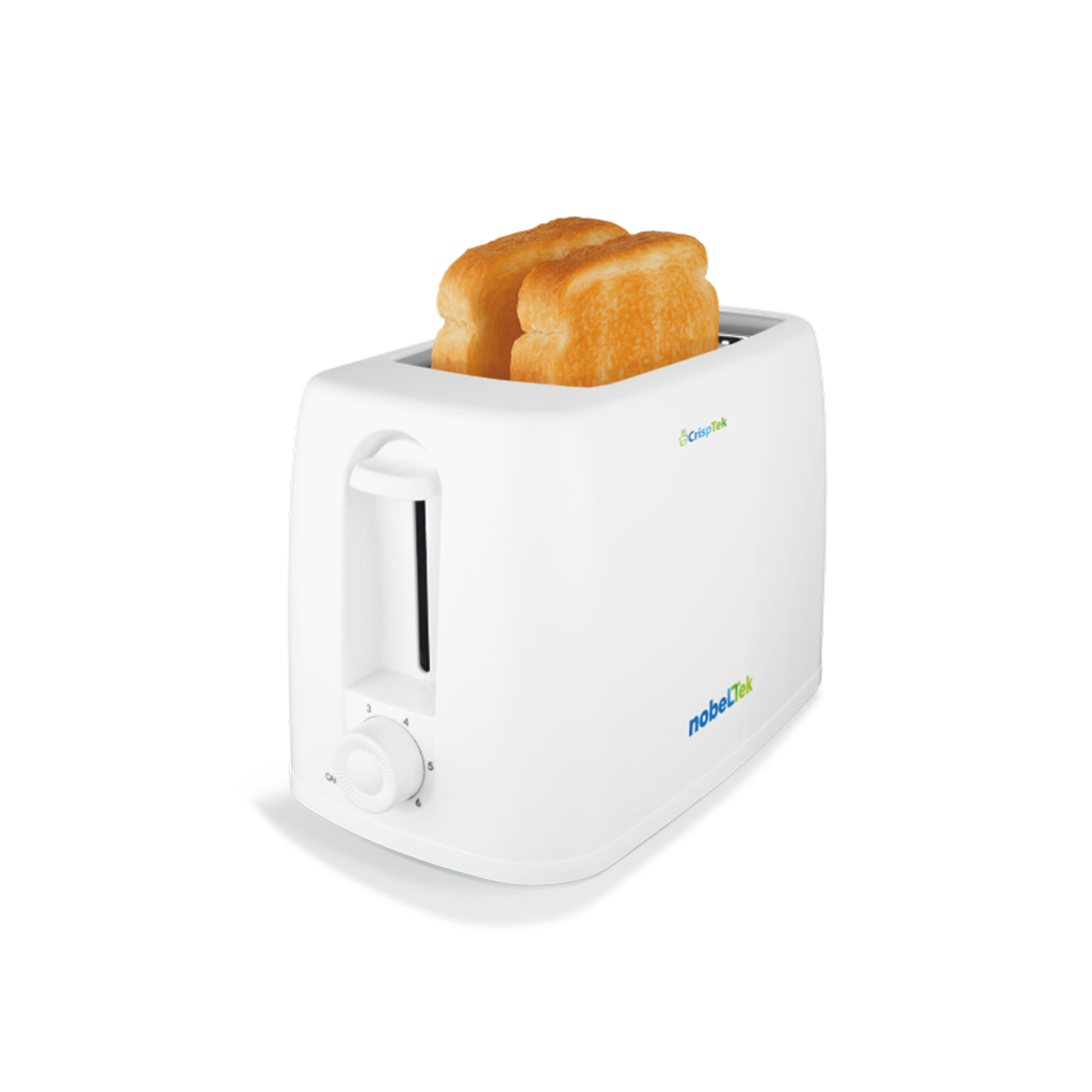 1.nbt265w.png Prajitor de paine nobeLTek NBT265W, 650 W, 6 niveluri de rumenire, tavita de firimituri, capacitate 2 felii, design ergonomic, Alb - imagine 1