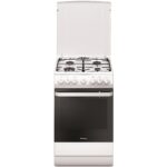 Aragaz mixt Hansa FCMW581009, 4 arzătoare, cuptor electric 62 l, alb