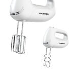 Mixer de mână Daewoo DHM25W, 250 W, 5 viteze, alb