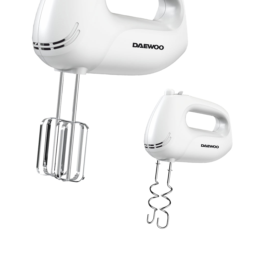 2.dhm25w.jpg Mixer de mână Daewoo DHM25W, 250 W, 5 viteze, alb - imagine 1